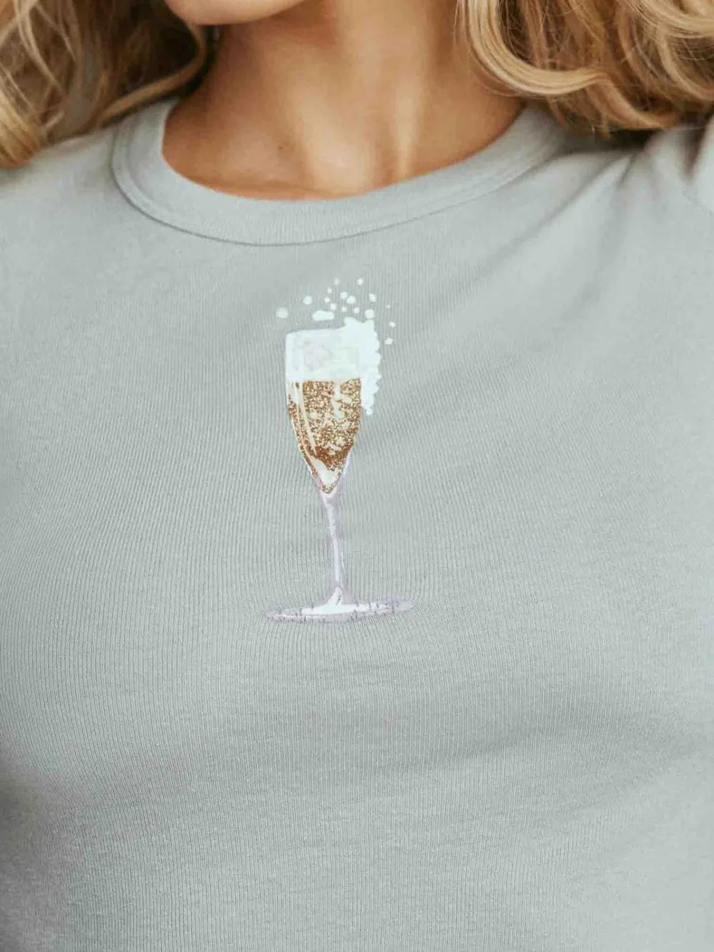 Graphic Round Neck Short Sleeve T-Shirt