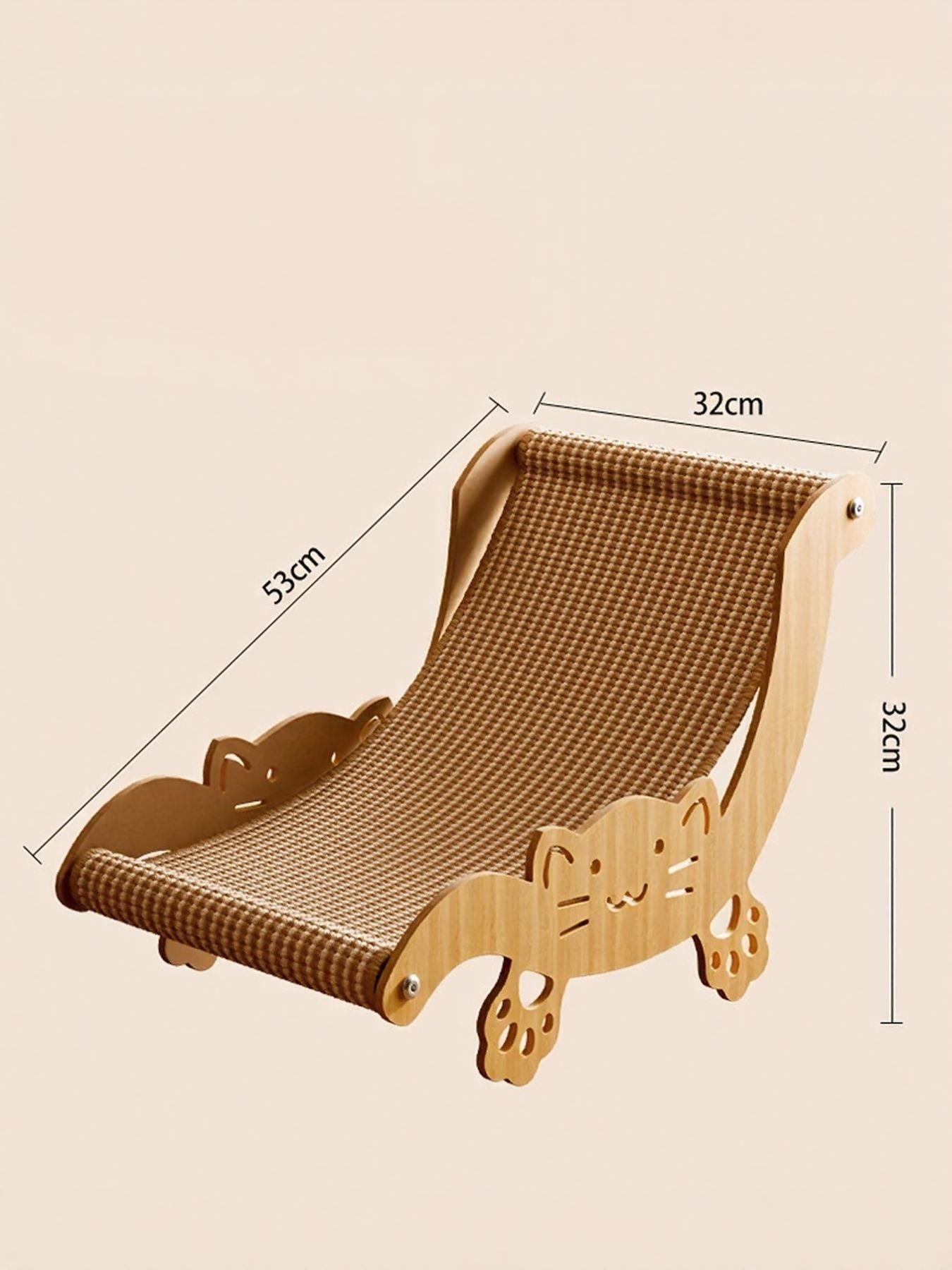 Cat Scratching Board Recliner with Sisal Mat