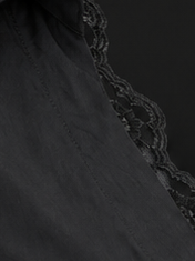 Lace Trim Slim Fit Shirt