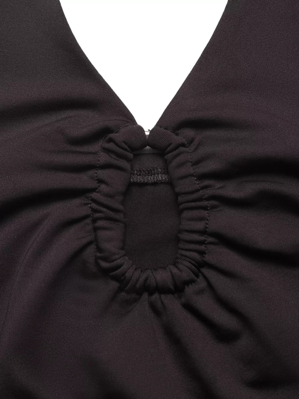Halter Neck Ruched Bodysuit