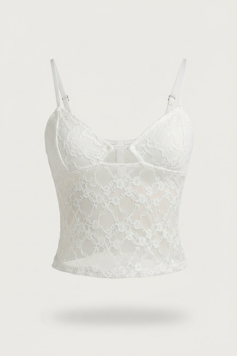 Adjustable Strap Lace Cami