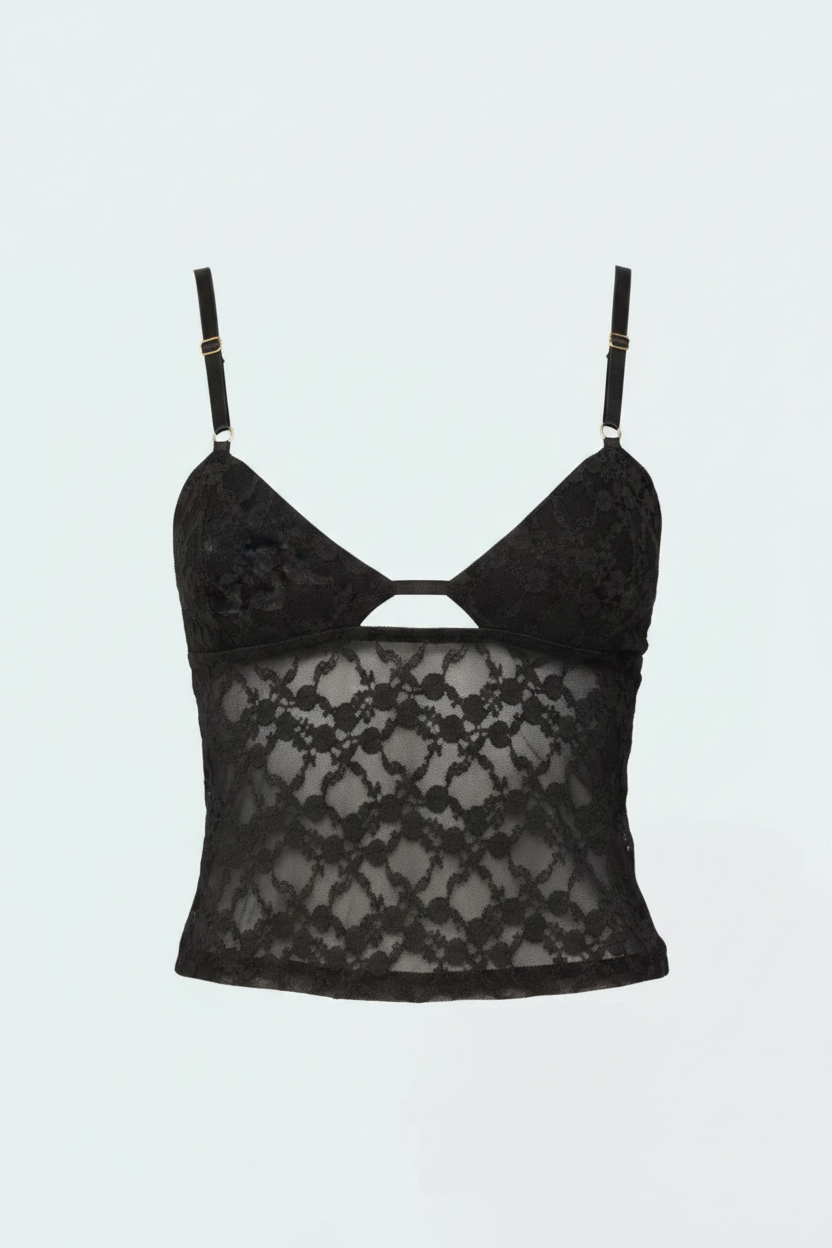 Adjustable Strap Lace Cami
