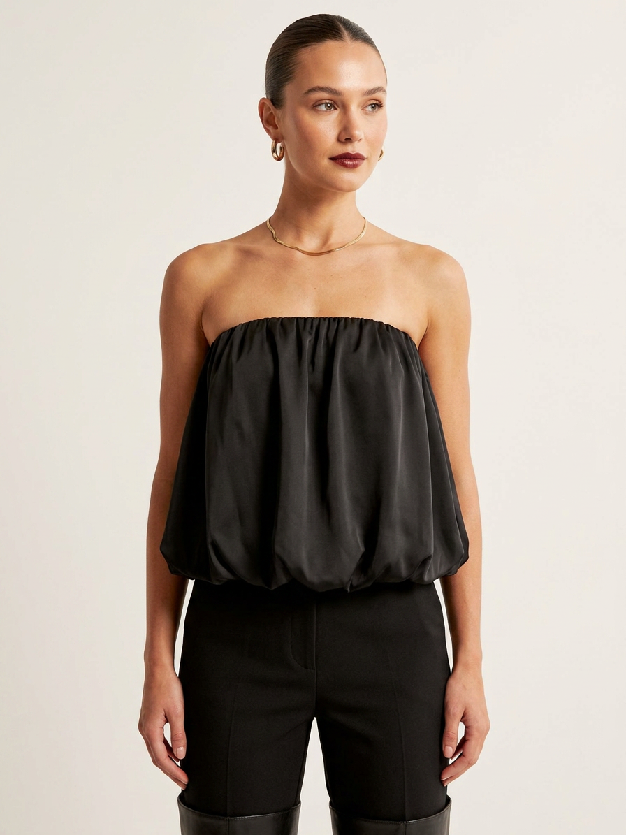 Bubble Hem Tube Top